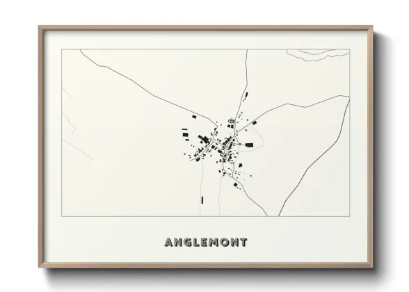 Une affiche de carte sur Anglemont