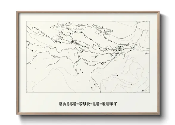 Une affiche de carte sur Basse-sur-le-Rupt