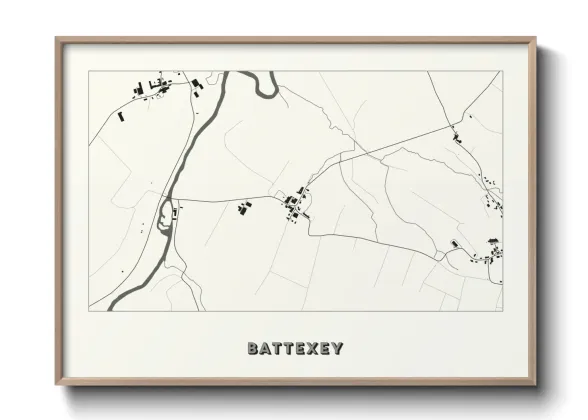 Une affiche de carte sur Battexey