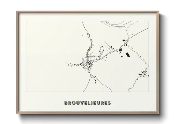 Une affiche de carte sur Brouvelieures