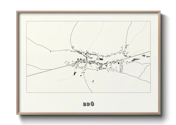 Une affiche de carte sur Brû