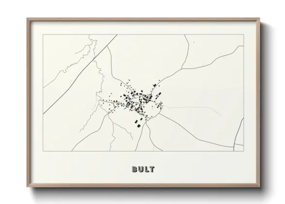 Une affiche de carte sur Bult