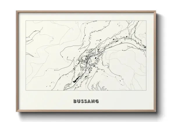 Une affiche de carte sur Bussang