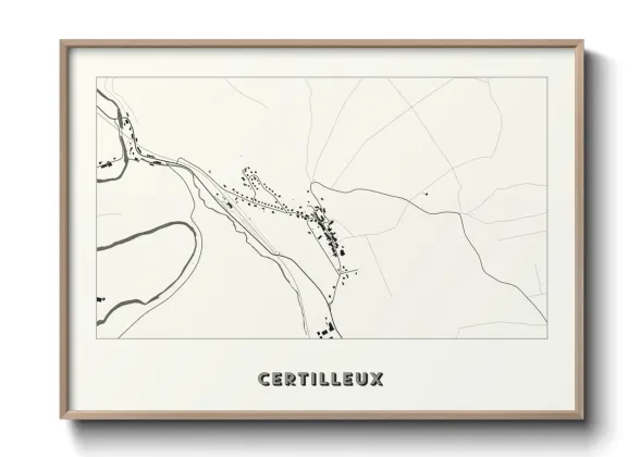 Une affiche de carte sur Certilleux