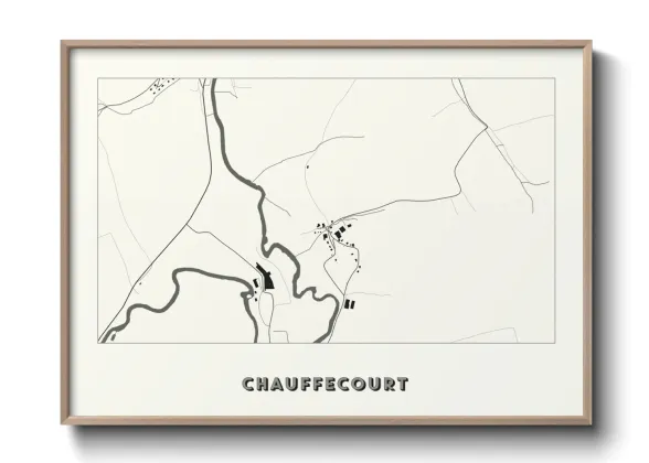 Une affiche de carte sur Chauffecourt