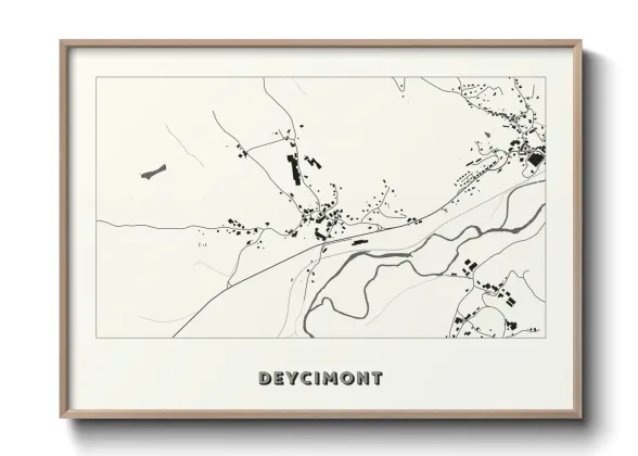 Une affiche de carte sur Deycimont