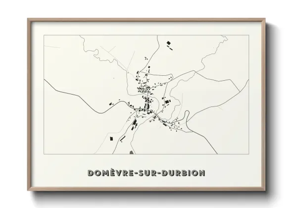 Une affiche de carte sur Domèvre-sur-Durbion