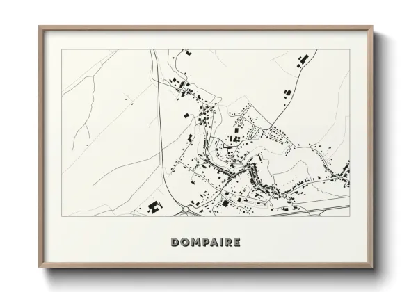 Une affiche de carte sur Dompaire