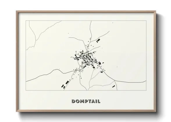 Une affiche de carte sur Domptail