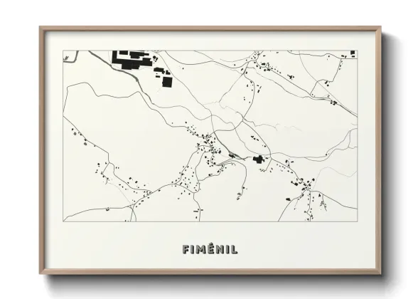 Une affiche de carte sur Fiménil