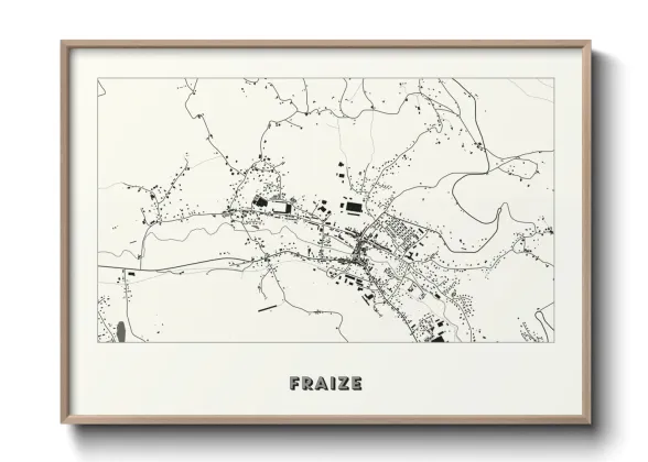 Une affiche de carte sur Fraize