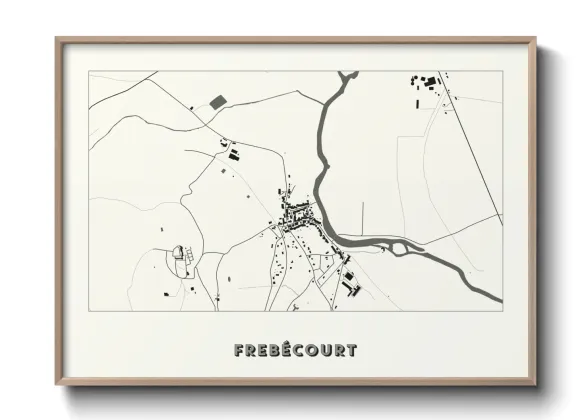Une affiche de carte sur Frebécourt