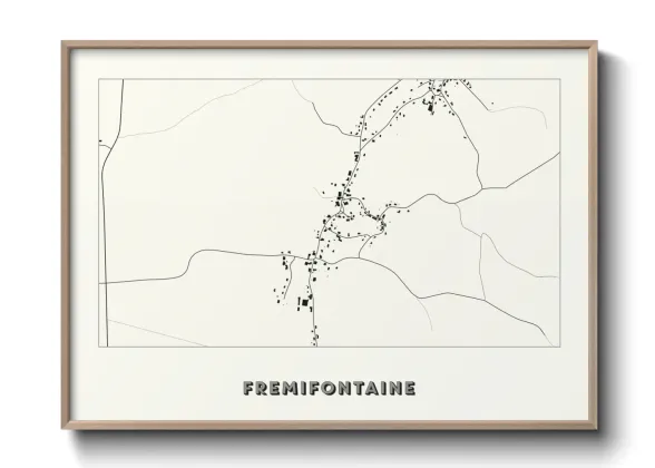 Une affiche de carte sur Fremifontaine
