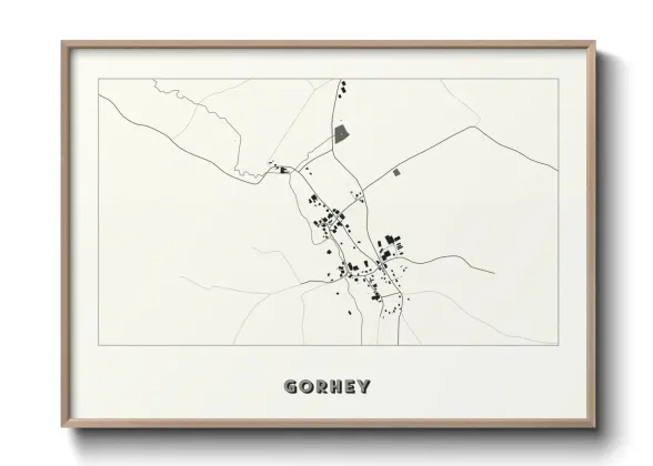 Une affiche de carte sur Gorhey