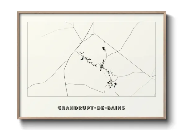 Une affiche de carte sur Grandrupt-de-Bains