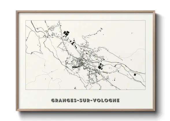 Une affiche de carte sur Granges-sur-Vologne