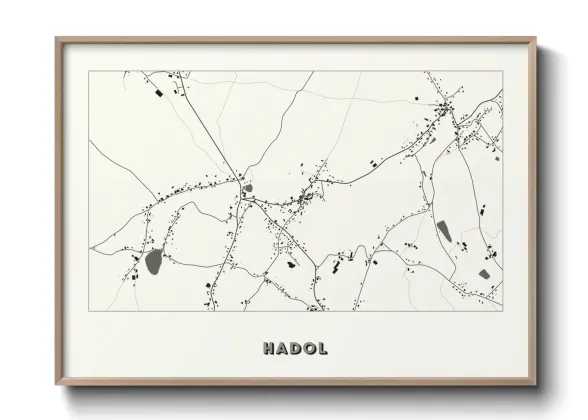 Une affiche de carte sur Hadol