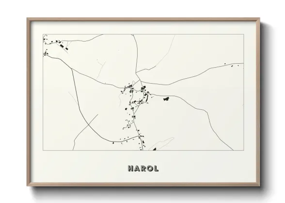 Une affiche de carte sur Harol