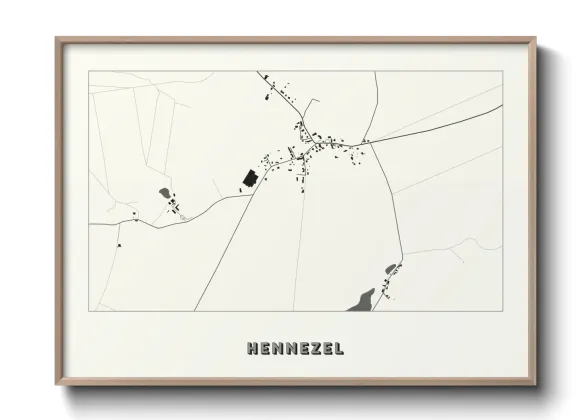 Une affiche de carte sur Hennezel