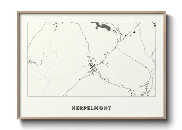 Une affiche de carte sur Herpelmont