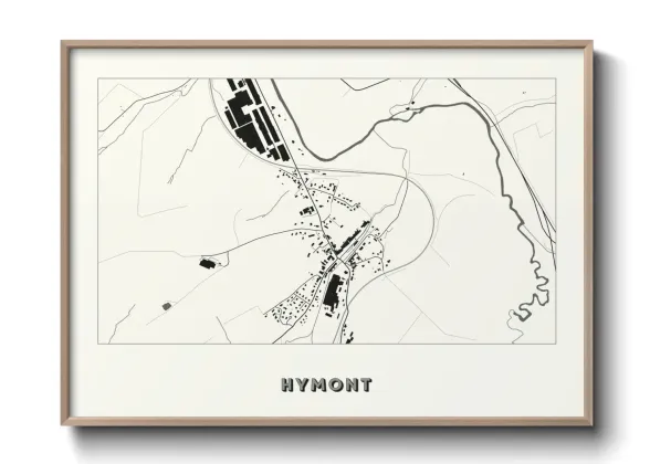 Une affiche de carte sur Hymont