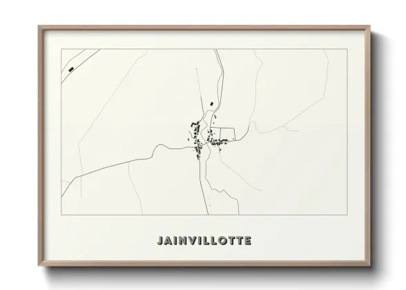 Une affiche de carte sur Jainvillotte