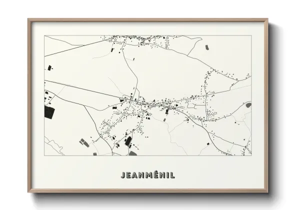 Une affiche de carte sur Jeanménil