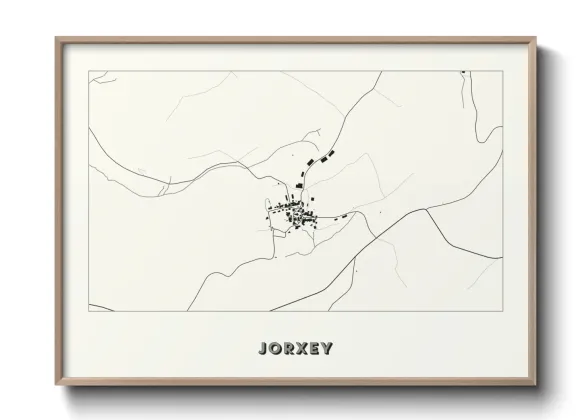 Une affiche de carte sur Jorxey