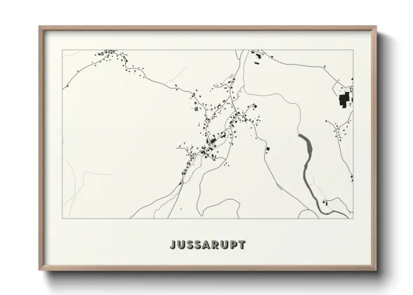 Une affiche de carte sur Jussarupt