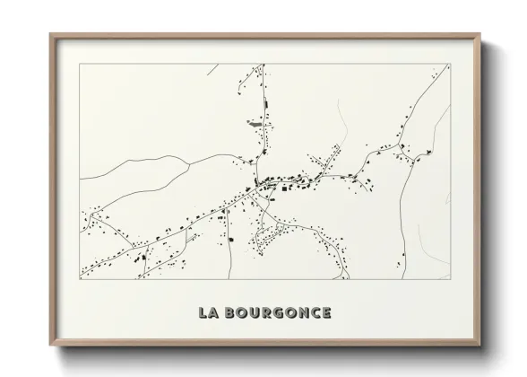 Une affiche de carte sur La Bourgonce