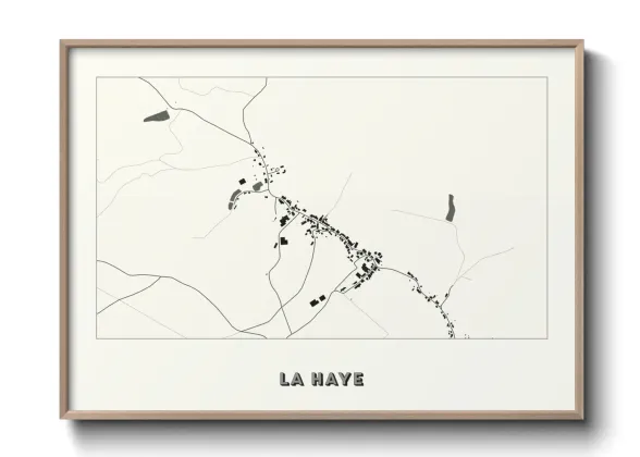 Une affiche de carte sur La Haye