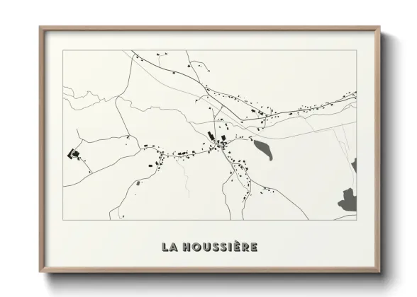 Une affiche de carte sur La Houssière