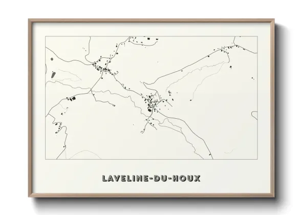 Une affiche de carte sur Laveline-du-Houx