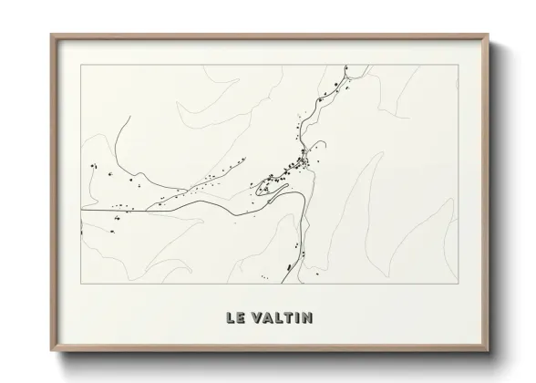 Une affiche de carte sur Le Valtin
