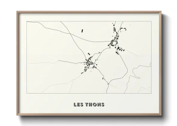 Une affiche de carte sur Les Thons