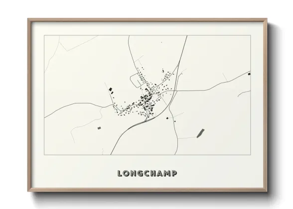 Une affiche de carte sur Longchamp