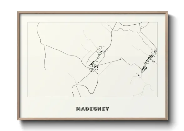 Une affiche de carte sur Madegney