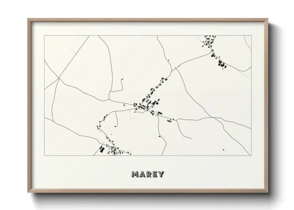 Une affiche de carte sur Marey