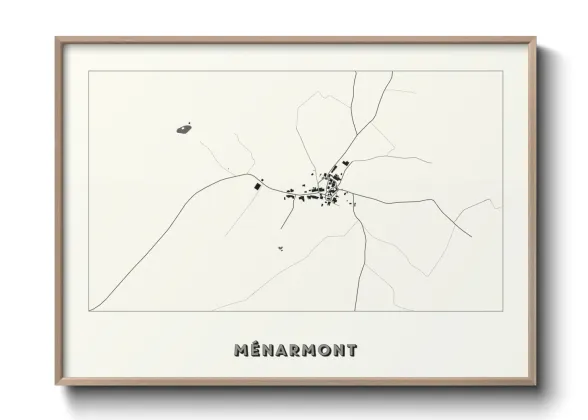 Une affiche de carte sur Ménarmont