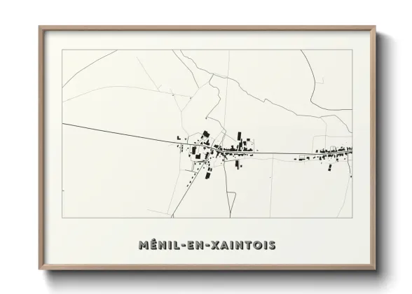 Une affiche de carte sur Ménil-en-Xaintois