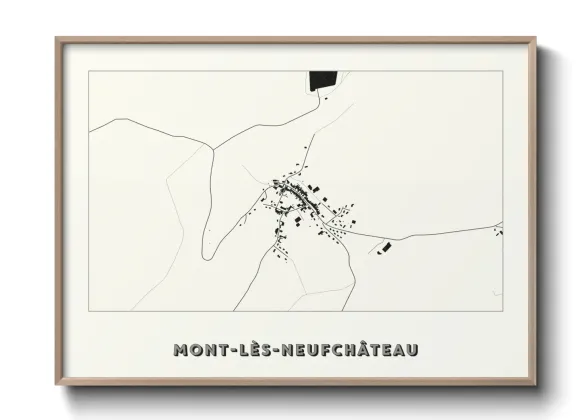 Une affiche de carte sur Mont-lès-Neufchâteau