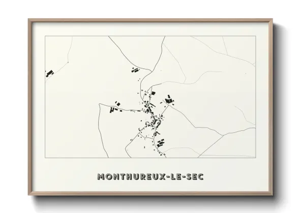Une affiche de carte sur Monthureux-le-Sec