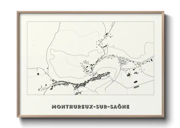 Une affiche de carte sur Monthureux-sur-Saône