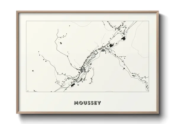 Une affiche de carte sur Moussey