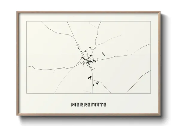 Une affiche de carte sur Pierrefitte