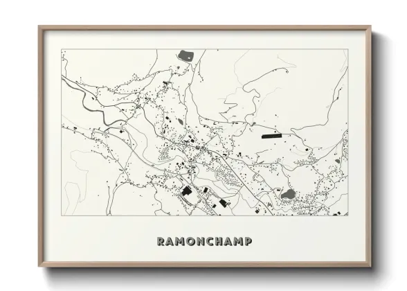 Une affiche de carte sur Ramonchamp