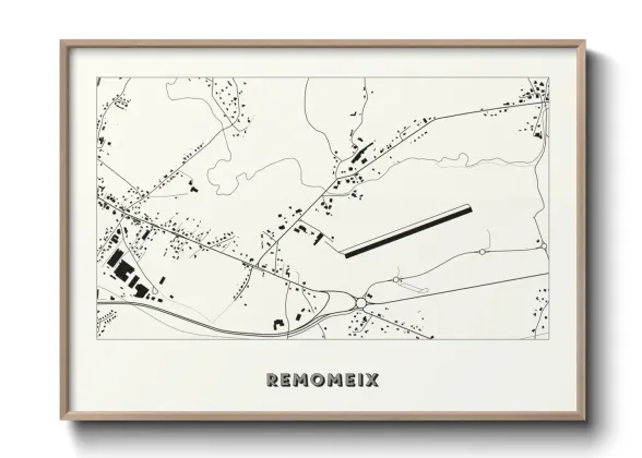 Une affiche de carte sur Remomeix
