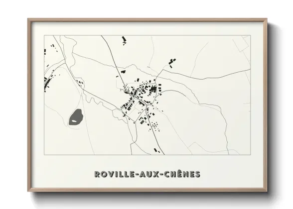 Une affiche de carte sur Roville-aux-Chênes