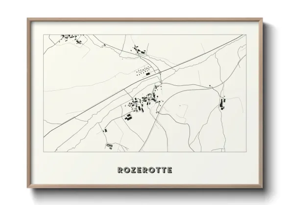 Une affiche de carte sur Rozerotte