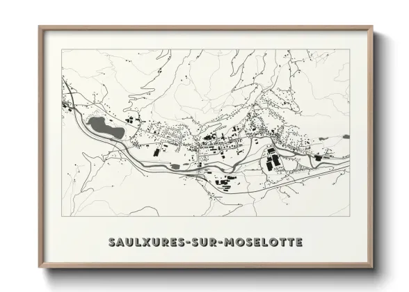 Une affiche de carte sur Saulxures-sur-Moselotte